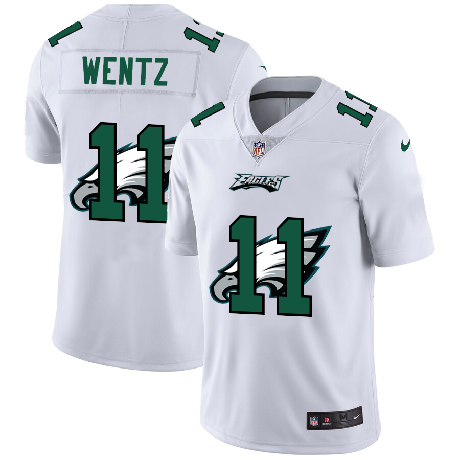 2020 New Men Philadelphia Eagles #11 Wentz white  Limited NFL Nike jerseys->miami dolphins->NFL Jersey